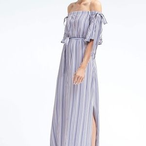 Banana Republic Off the Shoulder Maxi Dress